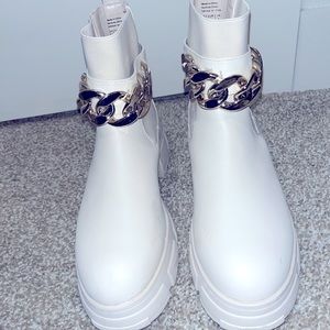 Light Cream Combat Boots!!